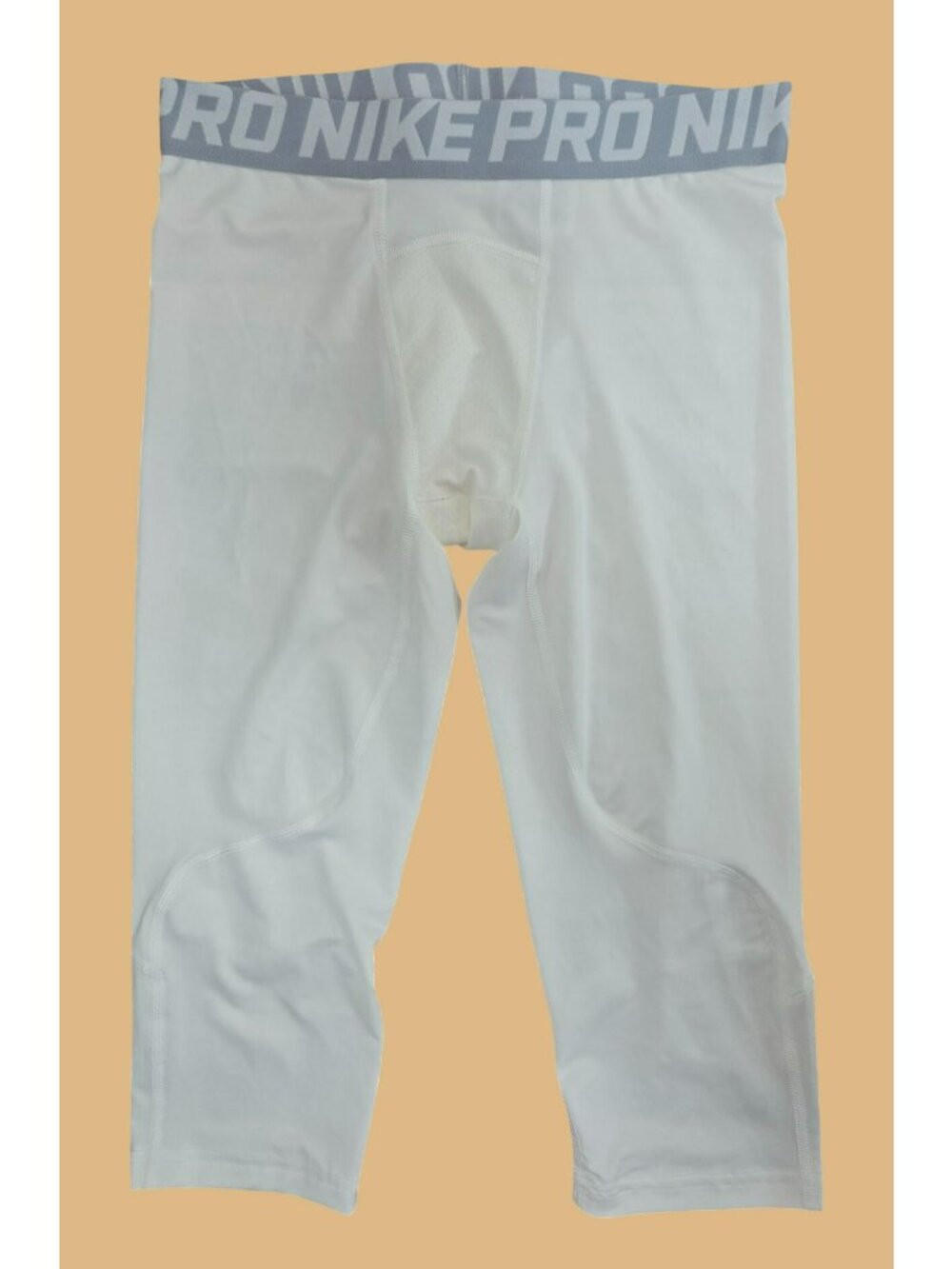Nike Pro Dri-FIT Mens White Compression Tights Large